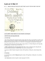 Lịch sử 12 Bài 13