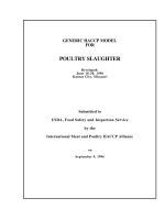 GENERIC HACCP MODEL FOR POULTRY SLAUGHTER pot