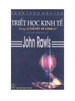 Triết học kinh tế trong lý thuyết về công lý của nhà triết học Mỹ John Rawls ppt