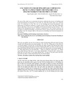 CÁC NHÂN TỐ ẢNH HƯỞNG ĐẾN QUÁ TRÌNH XÂY DỰNG VÀ PHÁT TRIỂN THƯƠNG HIỆU CỦA DOANH NGHIỆP Ở THÀNH PHỐ CẦN THƠ docx