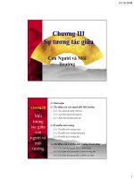 Sự tương tác giữa tương Con gười và Môi Trường pptx