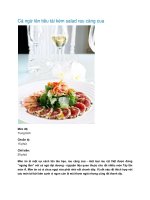 Cá ngừ lăn tiêu tái kèm salad rau càng cua docx