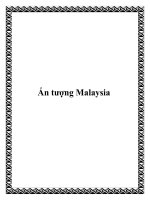Ấn tượng Malaysia pptx