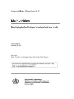 Malnutrition - Quantifying the health impact at national and local levels doc