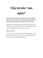 Tiếp thị kiểu “nhà nghèo” potx