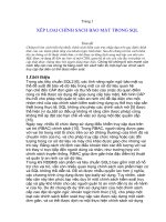 XẾP LOẠI CHÍNH SÁCH BẢO MẬT TRONG SQL