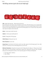 Hệ thống camera quan sát và các thuật ngữ doc