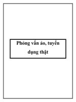 Phỏng vấn ảo, tuyển dụng thật potx