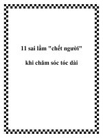 11 sai lầm 