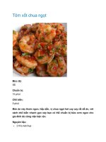Tôm xốt chua ngọt pptx