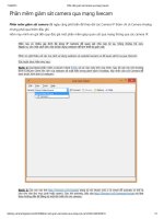 Phần mềm giám sát camera qua mạng livecam pptx