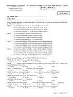 Đề thi - Đáp án môn Tiếng Đức - Tốt nghiệp THPT ( 2013 ) Mã đề 182 doc
