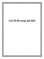 Giá để đồ trong nội thất doc