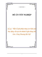 luận văn: Một số giải pháp năng cao hiệu quả huy động vốn tại chi nhánh Ngân hàng Sài Gòn Công Thương Hà Nội ppt