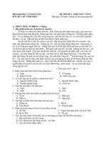 Đề Thi Thử Vào Lớp 10 Văn 2013 - Phần 1 - Đề 5 pptx