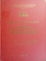 các điều kiện để phát triển giao dịch kỳ hạn trong kinh doanh ngoại hối tại các ngân hàng thương mại việt nam