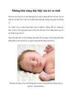 Những khả năng đặc biệt của trẻ sơ sinh docx