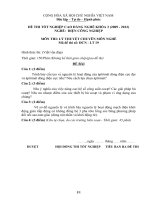 đề thi lí thuyết tốt nghiệp khóa 3 - điện công nghiệp - mã đề thi mã đề thi dcn - lt (19)