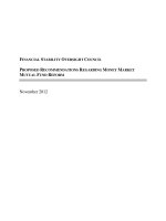 FINANCIAL STABILITY OVERSIGHT COUNCIL PROPOSED RECOMMENDATIONS REGARDING MONEY MARKET MUTUAL FUND REFORM potx