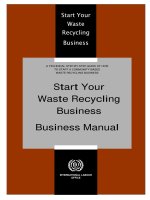 Start Your Waste Recycling Business: Business Manual pdf