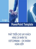 PHÁT TRIỂN CHO VAY KHÁCH HÀNG CÁ NHÂN TẠI VIETCOMBANK – CHI NHÁNH HOÀN KIẾM