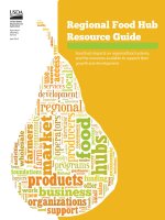 Regional Food Hub Resource Guide: Food hub impacts on regional food systems, and the resources available to support their growth and development pdf