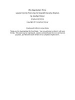 Why Organizations Thrive Lessons from the Front Lines for Nonprofit Executive Directors ppt