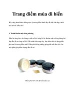 Trang điểm mùa đi biển potx