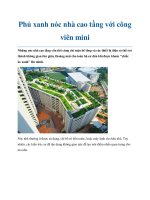 Phủ xanh nóc nhà cao tầng với công viên mini ppt