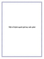 Một số bệnh người già hay mắc phải docx