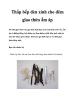 Thắp bếp đèn xinh cho đêm giao thừa ấm áp ppt