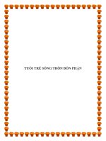TUỔI TRẺ SỐNG TRÒN BỔN PHẬN. docx