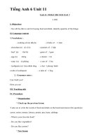 Tiếng Anh 6 Unit 11