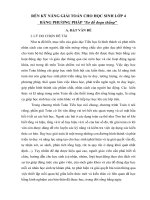 Sáng kiến kinh nghiệm: rèn kỹ năng giải toán cho học sinh lớp bốn bằng phương pháp sơ đồ đoạn thẳng (SKKN bậc 4 cấp tỉnh )