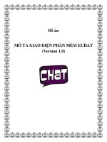 MÔ TẢ GIAO DIỆN PHẦN MỀM ECHAT (Version 1.0) potx