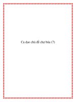 Chọn lọc những bài ca dao chủ đề chợ búa pdf