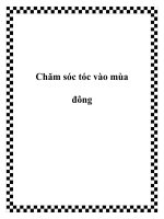 Chăm sóc tóc vào mùa đông pot