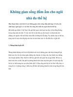 Không gian sống đầm ấm cho ngôi nhà đa thế hệ ppt