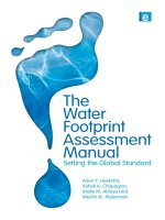 The Water Footprint Assessment Manual Setting the Global Standard docx