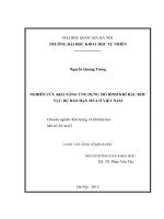 luận văn thạc sĩ nghiên cứu khả năng ứng dụng mô hình khí hậu khu vực dự báo hạn mùa ở việt nam