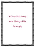 Nuôi cá chình thương phẩm: Những sai lầm thường gặp doc