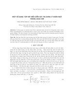 Một số dạng tập mờ biểu diễn giá trị chân lý ngôn ngữ trong logic mờ. pdf