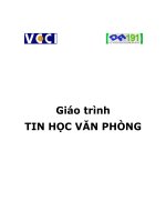 Giáo trình Tin học văn phòng 