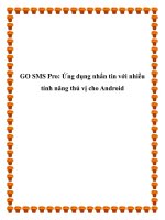 GO SMS Pro: Ứng dụng nhắn tin với nhiều tính năng thú vị cho Android docx