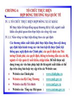 bài giảng tổ chức thực hiện hợp đồng thương mại quốc tế