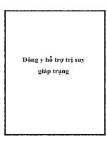 Đông y hỗ trợ trị suy giáp trạng doc