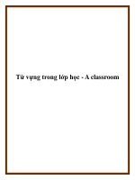Từ vựng trong lớp học - A classroom pot