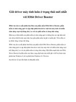 Giữ driver máy tính luôn ở trạng thái mới nhất với IObit Driver Booster doc