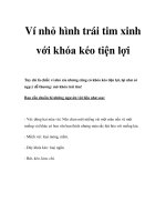 Ví nhỏ hình trái tim xinh với khóa kéo tiện lợi ppt