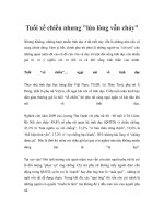 Tuổi xế chiều nhưng 